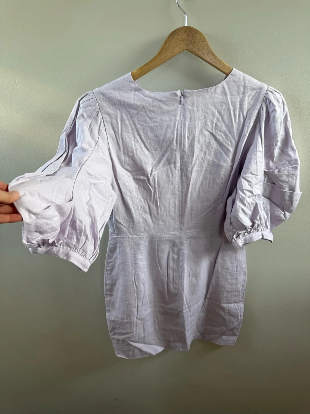 FARM Rio Lilac Knot-Front Mini Dress - Picture 4 of 7